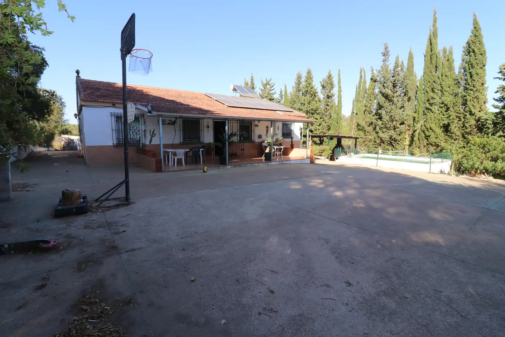 Jardí de Finca rústica en venda en Aljaraque amb Jardí privat, Piscina i Moblat