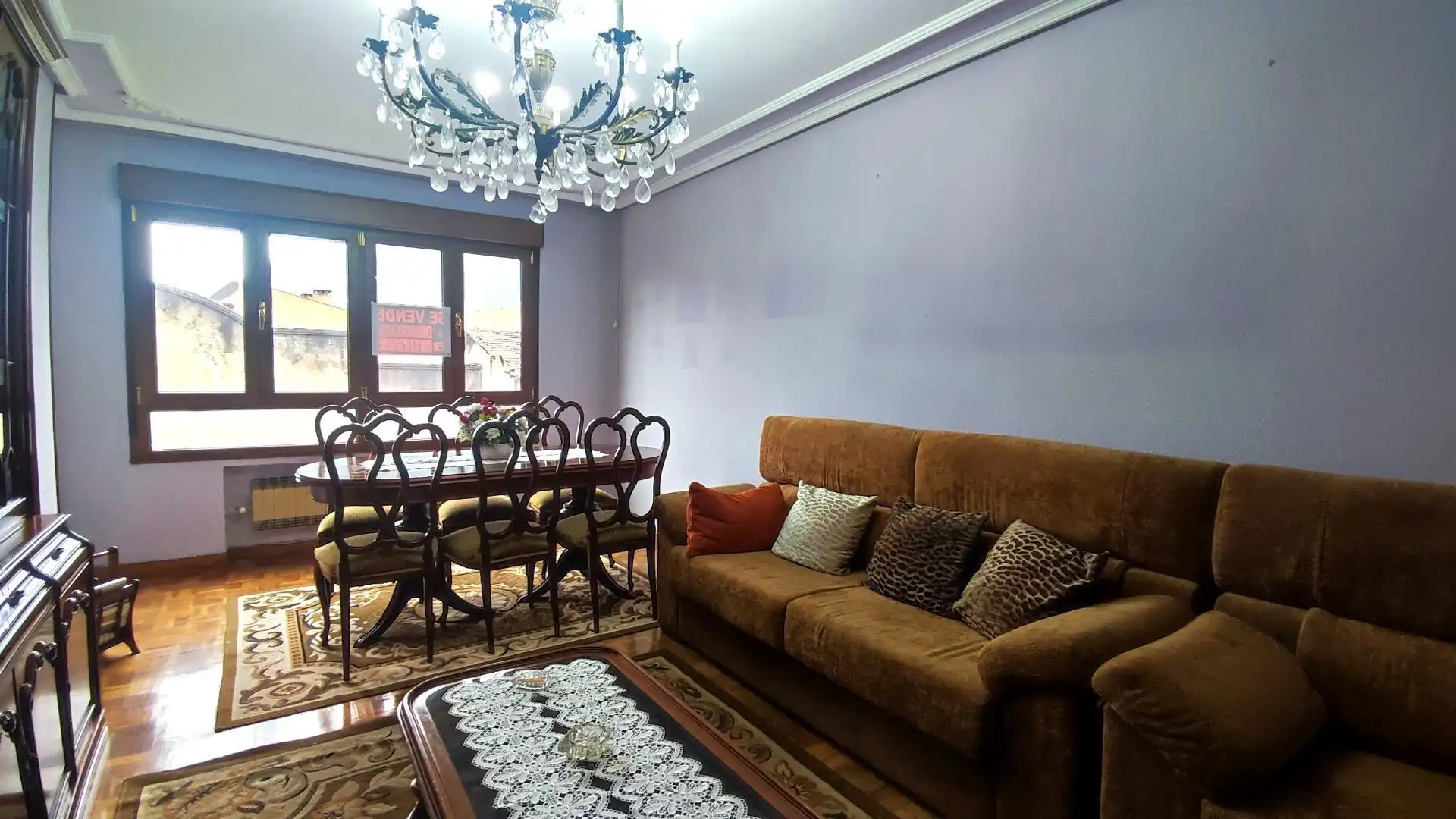 Wohnzimmer von Wohnung zum Verkauf in Mieres (Asturias) mit Heizung