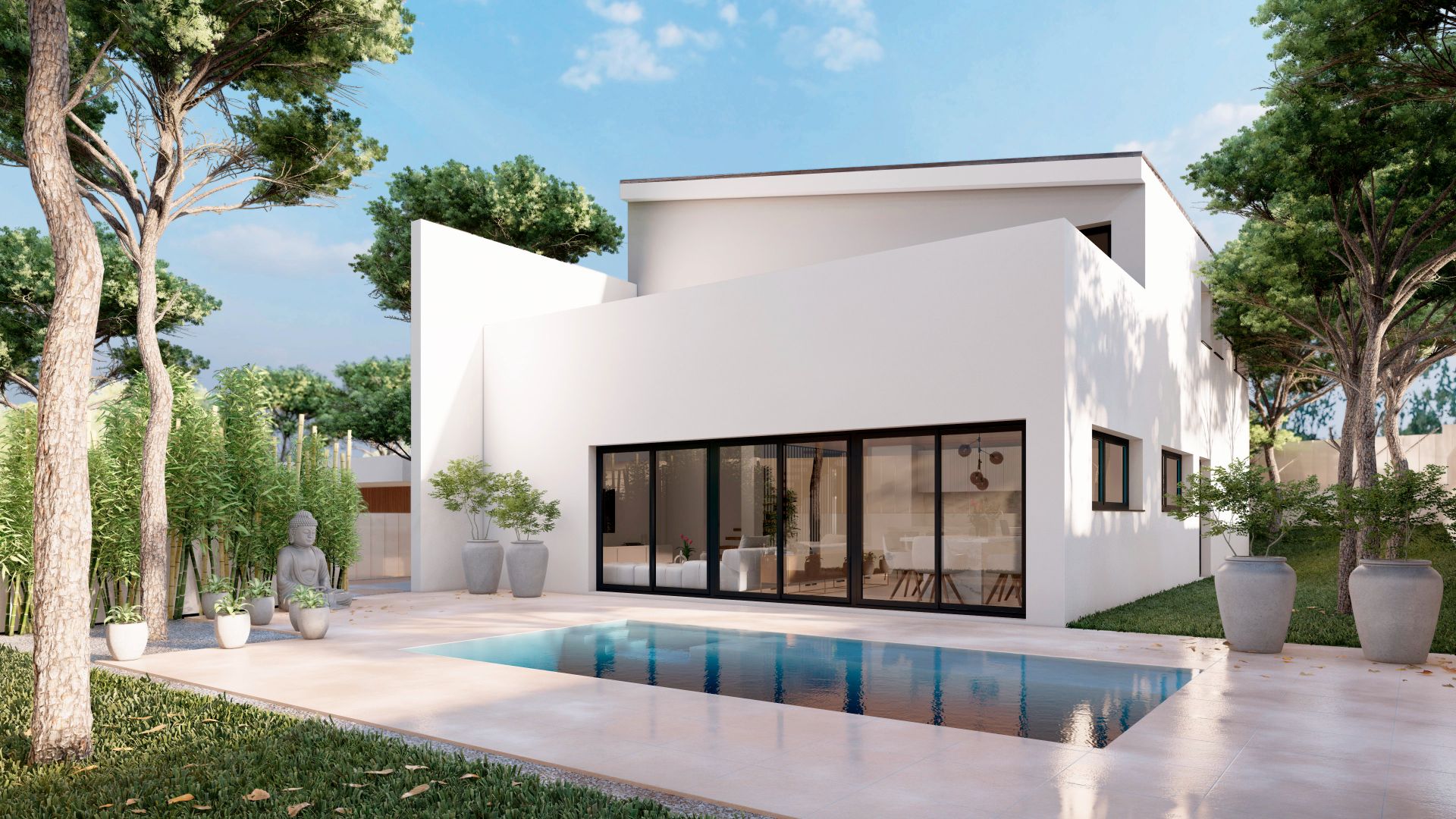 Vista exterior de Casa o xalet en venda en Paterna amb Aire condicionat, Terrassa i Piscina