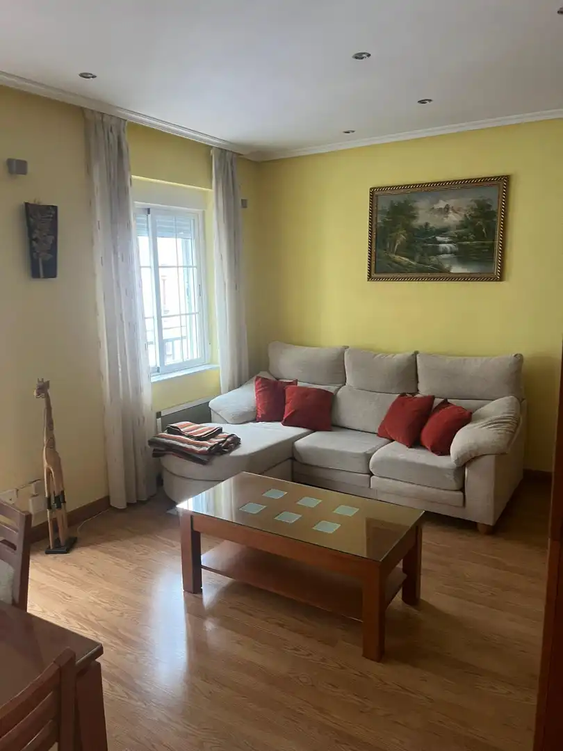 Sala d'estar de Pis de lloguer en Ávila amb Calefacció, Terrassa i Moblat