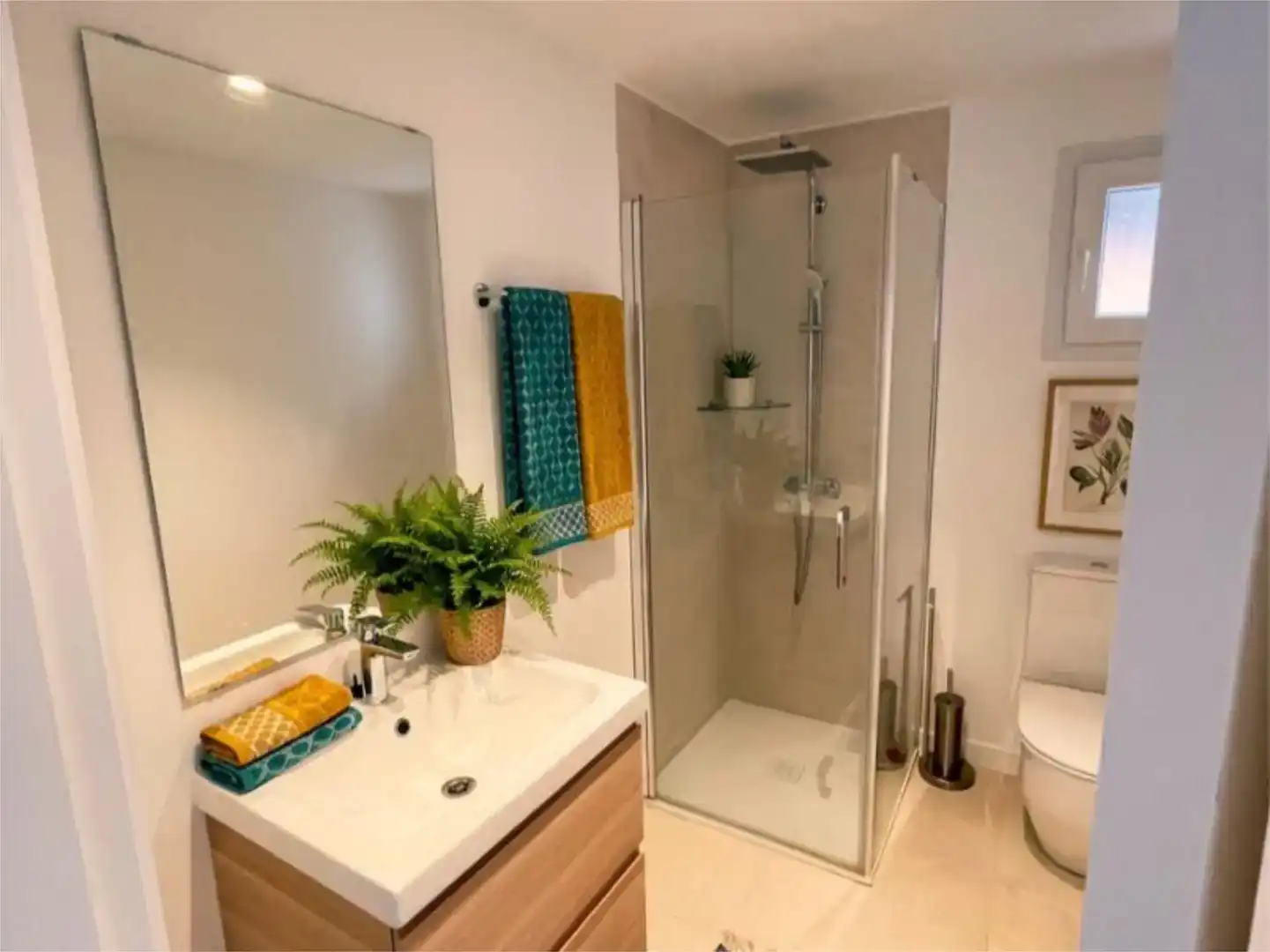 Badezimmer von Wohnung zum Verkauf in Andratx mit Klimaanlage und Schwimmbad