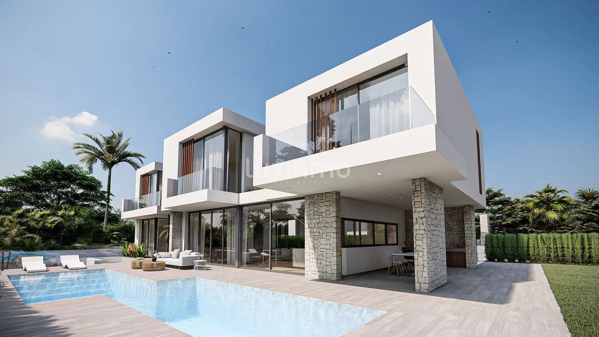 Vista exterior de Casa o xalet en venda en L'Alfàs del Pi amb Aire condicionat, Calefacció i Terrassa