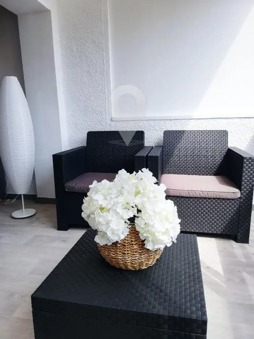 Sala de estar de Piso en venta en Roses con Aire acondicionado, Calefacción y Parquet