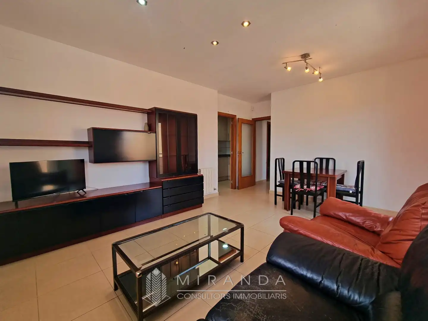 Living room of Flat for sale in Les Franqueses del Vallès  with Heating, Private garden and Terrace