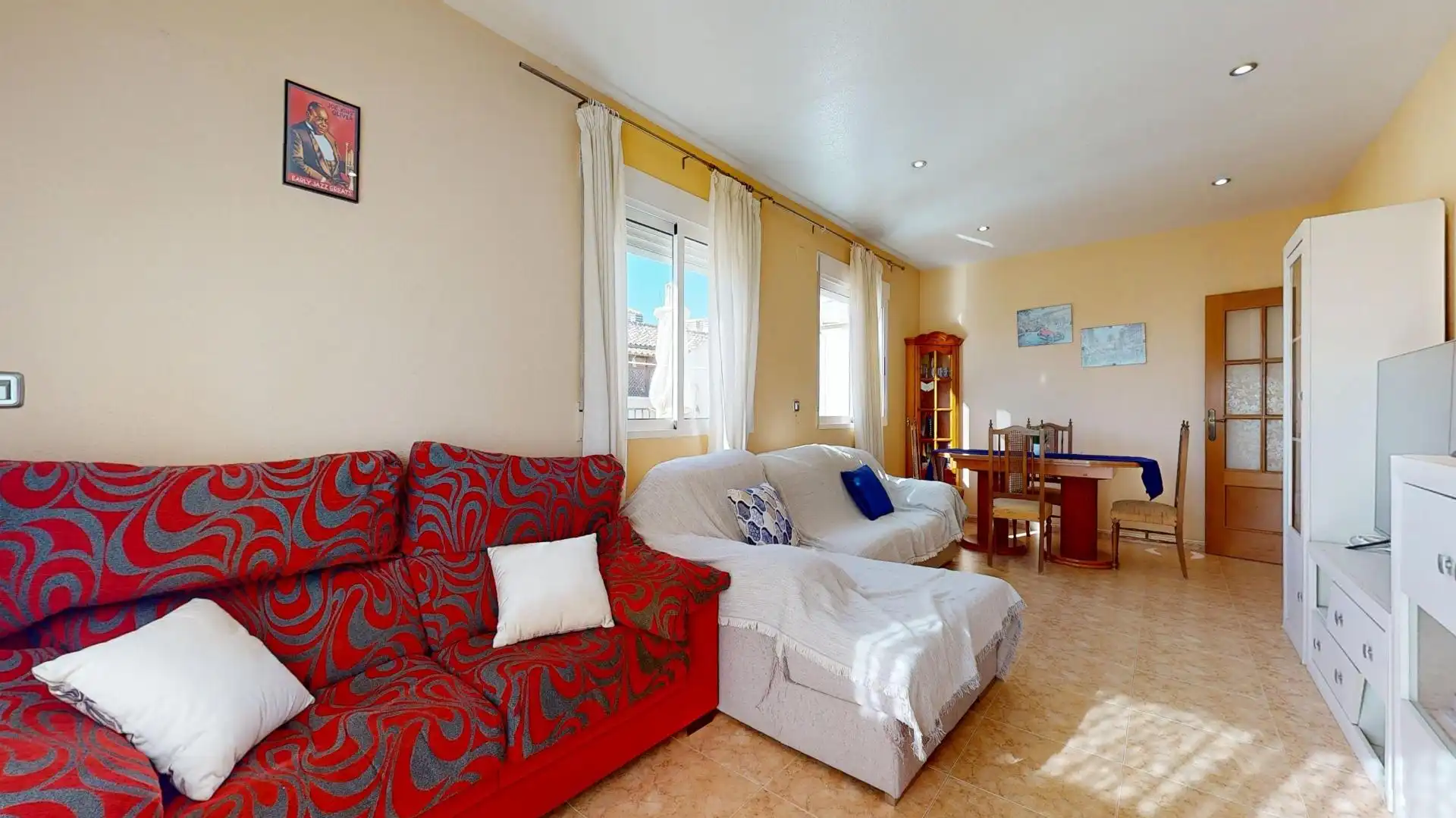 Sala d'estar de Àtic en venda en Pilar de la Horadada amb Terrassa, Traster i Moblat