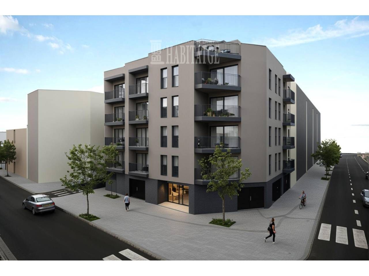 Vista exterior de Piso en venta en Vic con Balcón