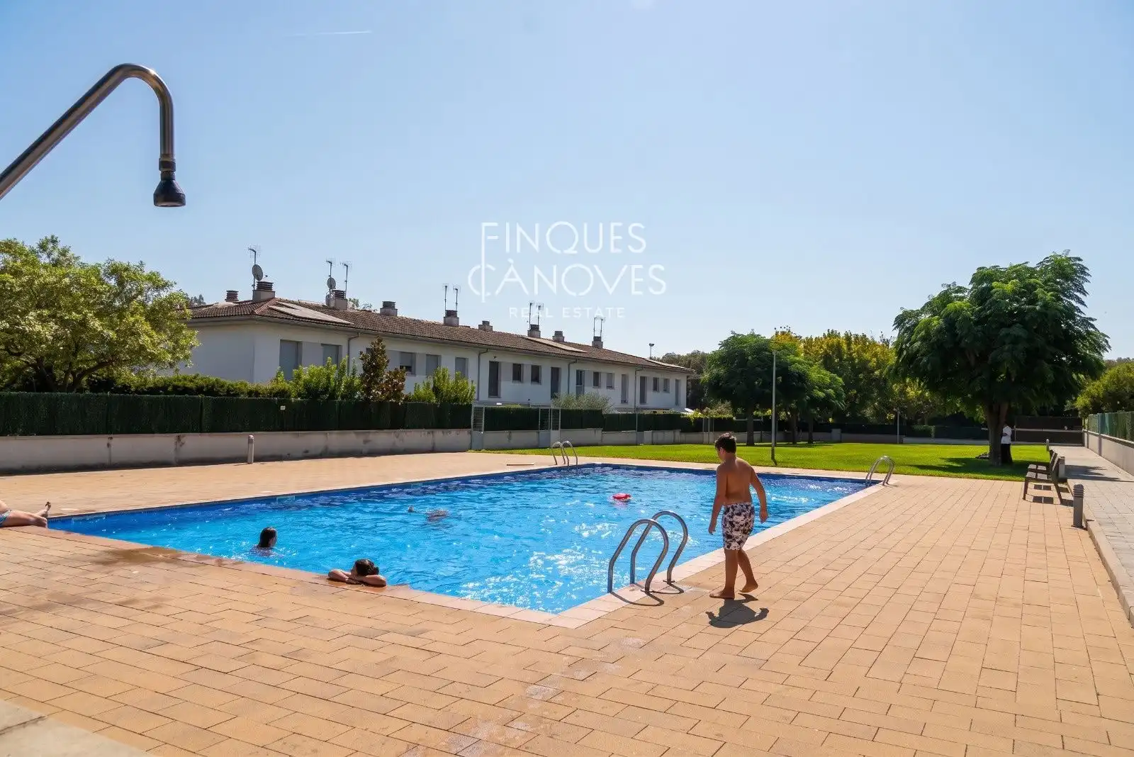 Swimming pool of Flat for sale in Girona  with Heating, Terrace and Swimming Pool