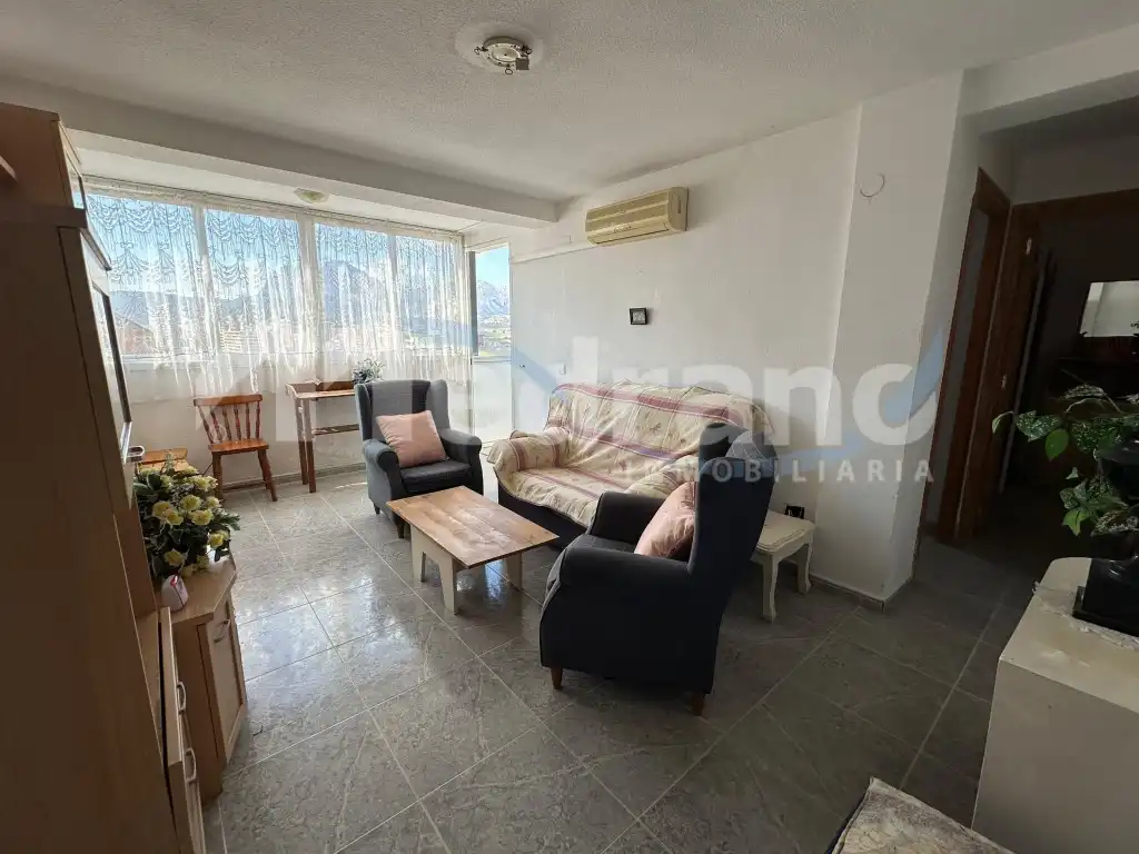 Wohnzimmer von Wohnung zum Verkauf in Benidorm mit Privatgarten, Schwimmbad und Möbliert
