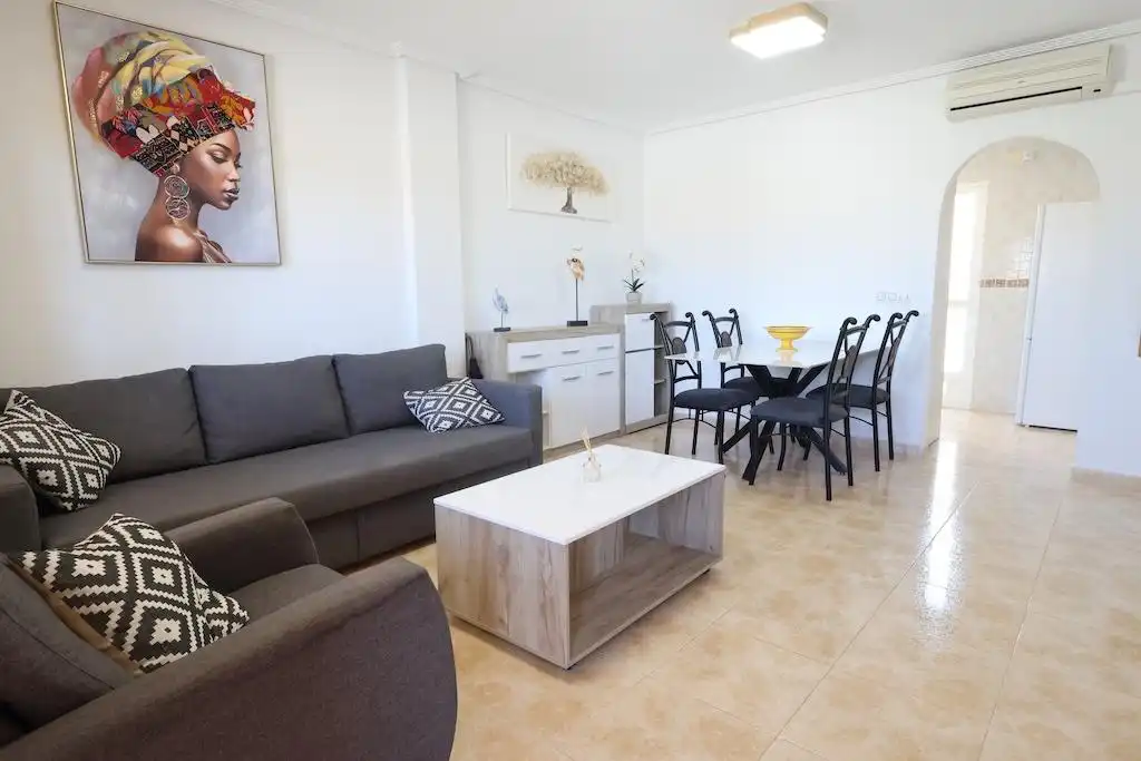 Living room of Apartments for rent in Orihuela  with Air Conditioner, Furnished and Community pool