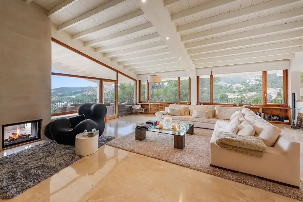 Wohnzimmer von Haus oder Chalet zur Miete in  Palma de Mallorca mit Klimaanlage, Privatgarten und Terrasse