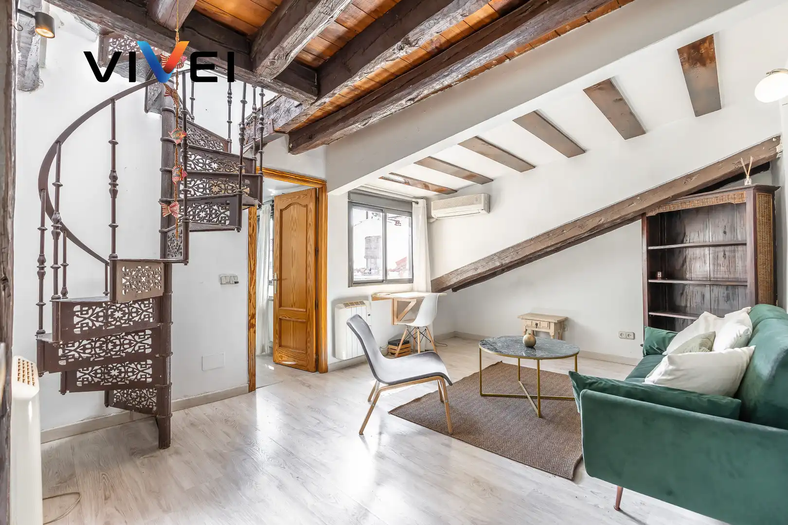 Sala de estar de Ático en venta en Madrid con Aire acondicionado, Calefacción y Terraza