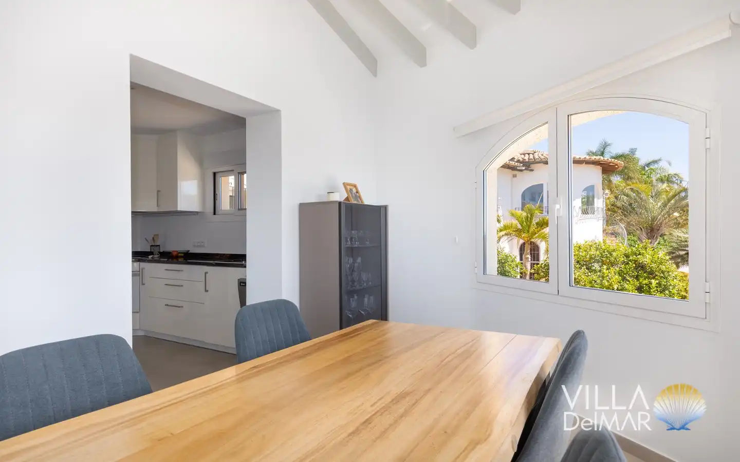 Dining room of Houses for sale in Calpe / Calp  with Air Conditioner, Heating and Private garden