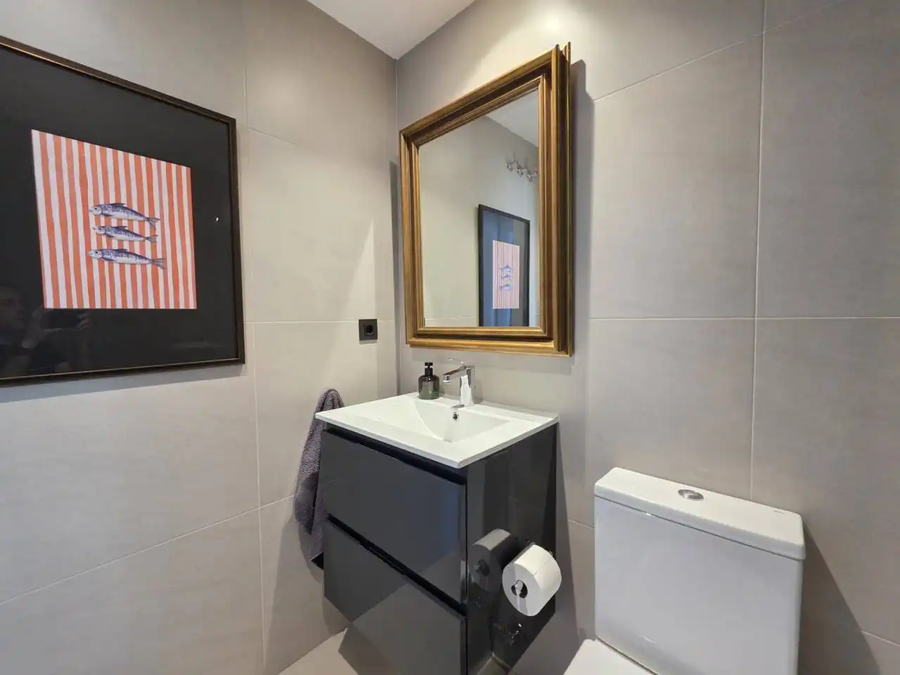 Bathroom of Attic for sale in Zaragoza  with Air Conditioner, Heating and Parquet flooring