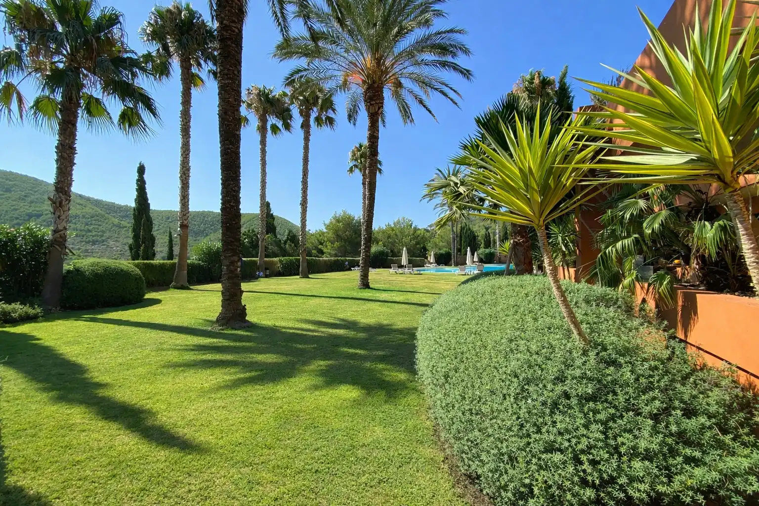 Jardín de Apartamento en venta en Santa Eulària des Riu con Aire acondicionado, Calefacción y Terraza