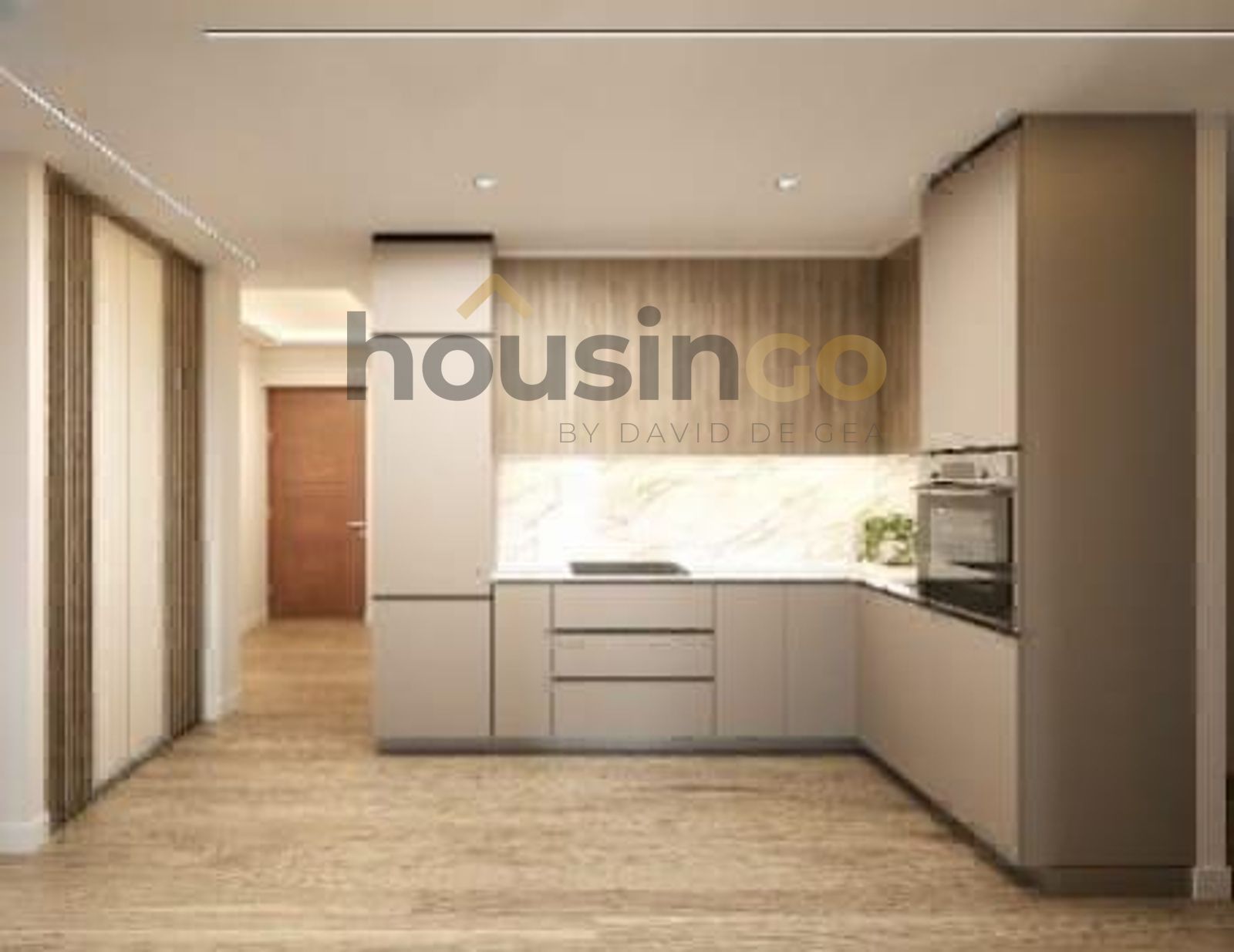 Kitchen of Flat for sale in  Madrid Capital  with Air Conditioner, Heating and Parquet flooring