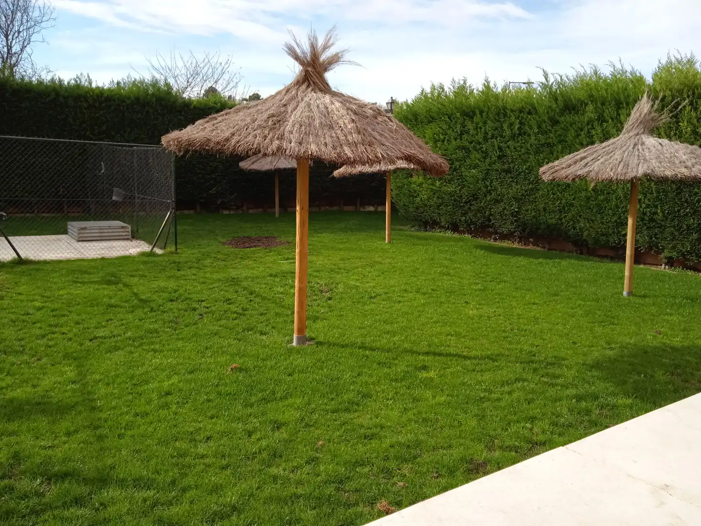 Garden of Attic for rent in Madrid  with Air Conditioner, Heating and Parquet flooring