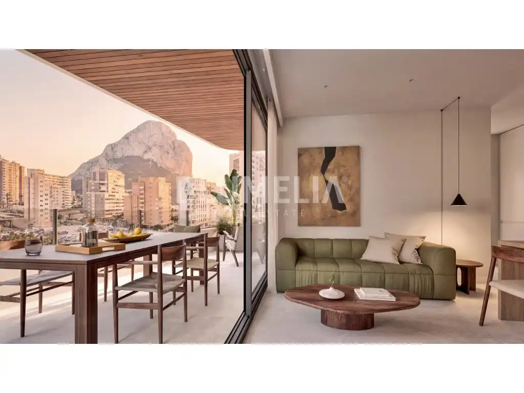 Habitación de Apartamento en venta en Calpe / Calp con Aire acondicionado, Calefacción y Jardín privado