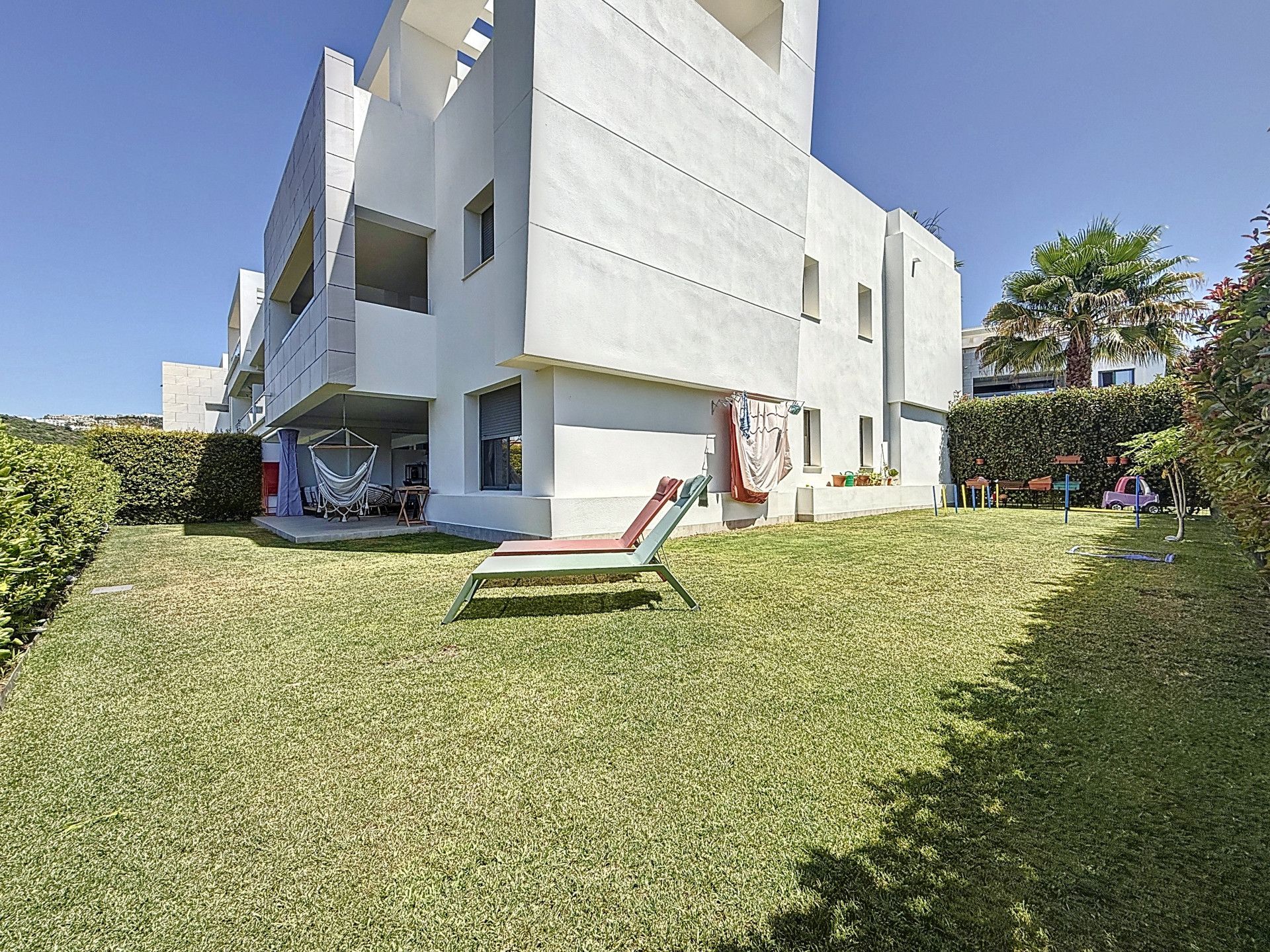 Exterior view of Planta baja for sale in Casares  with Air Conditioner, Terrace and Swimming Pool