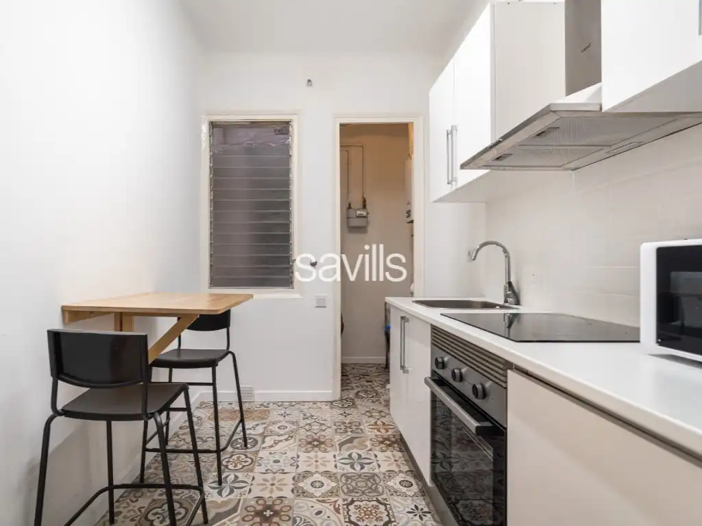 Küche von Wohnungen zum Verkauf in Barcelona mit Möbliert und Balkon