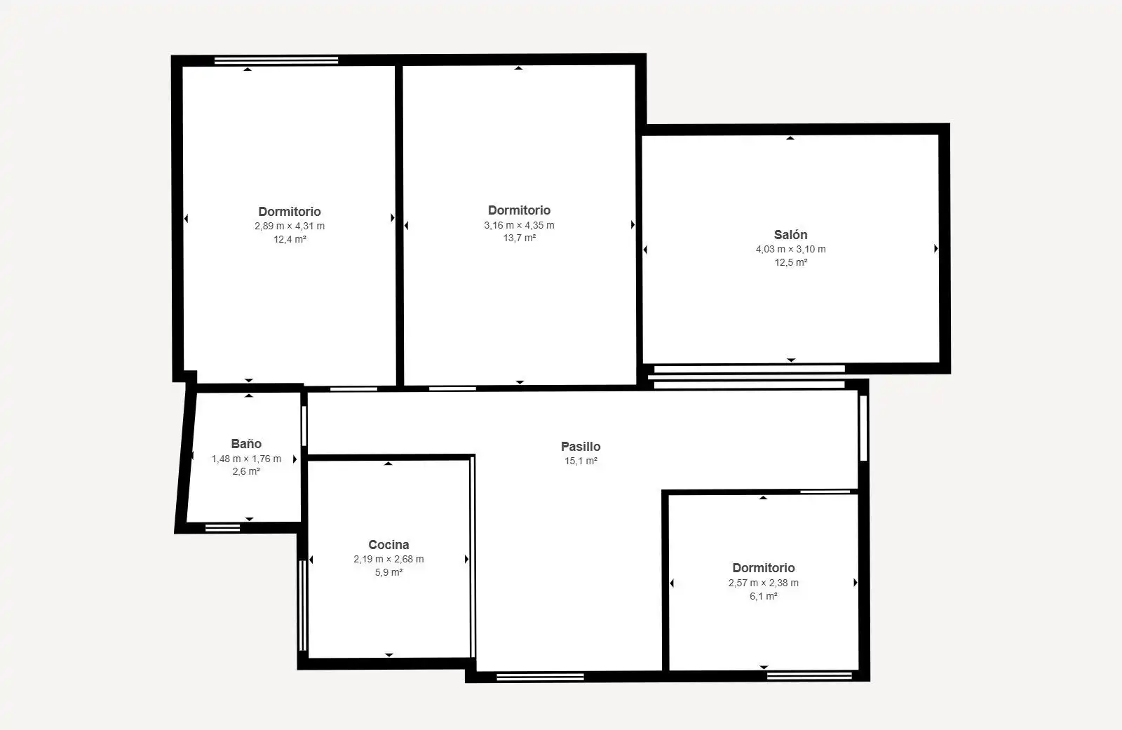 Piso en venta en Núcleo Urbano