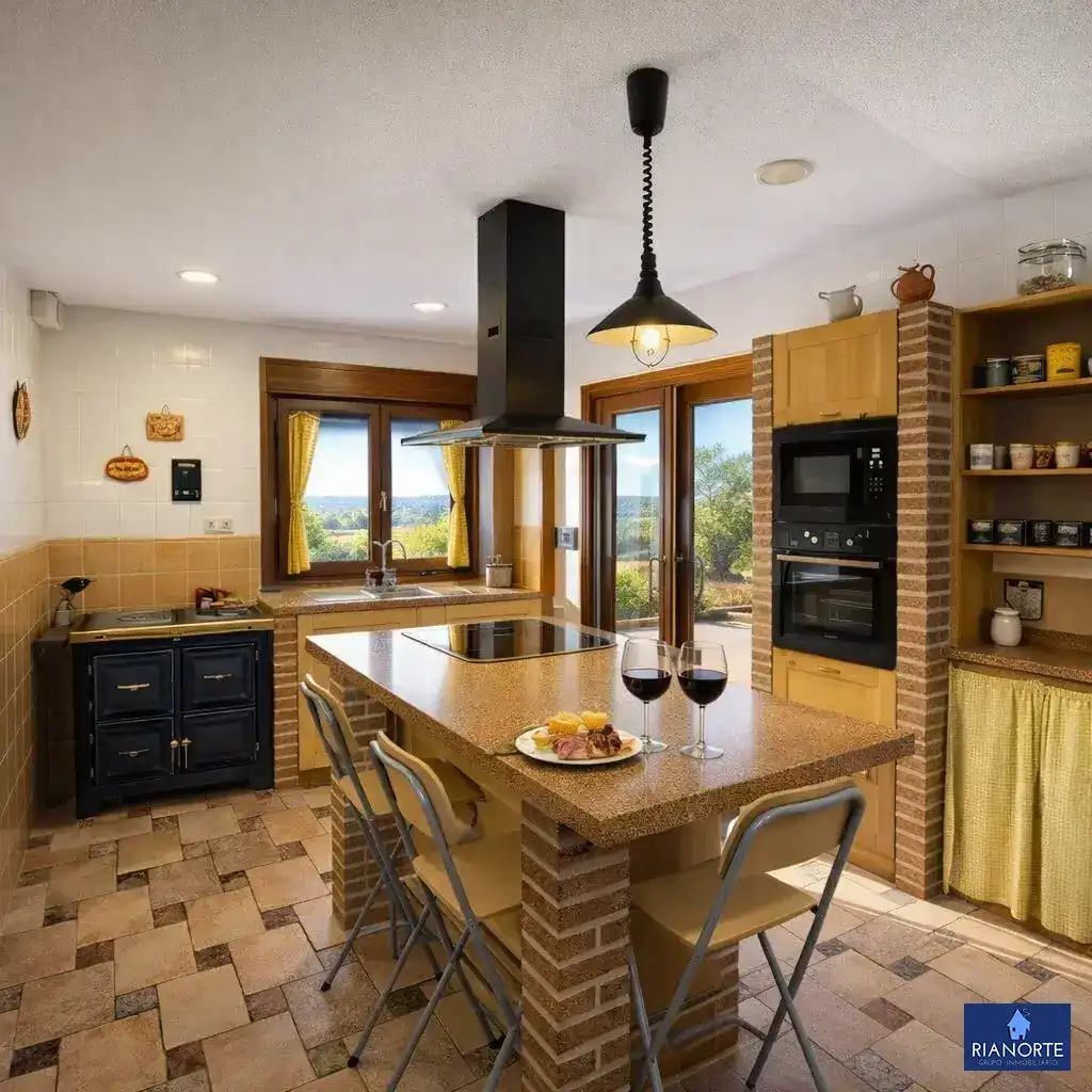 Cocina de Casa o chalet en venta en Gozón con Calefacción, Jardín privado y Terraza