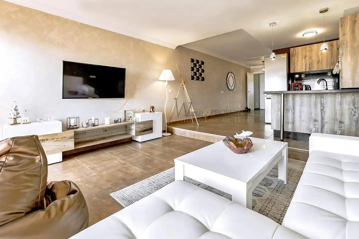 Sala de estar de Dúplex en venta en Adeje con Terraza y Piscina comunitaria