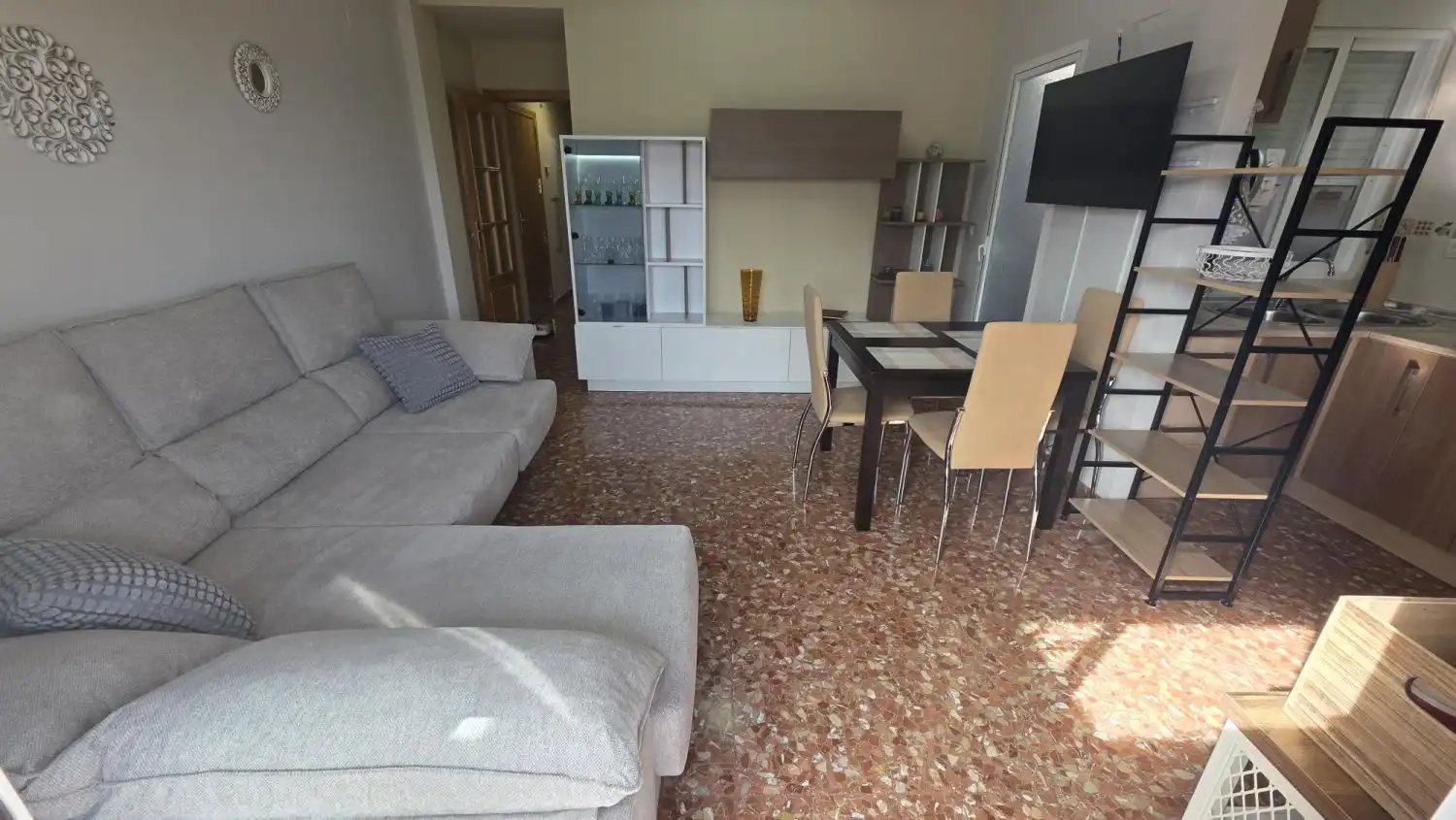 Living room of Attic for rent in Las Gabias  with Air Conditioner, Terrace and Furnished