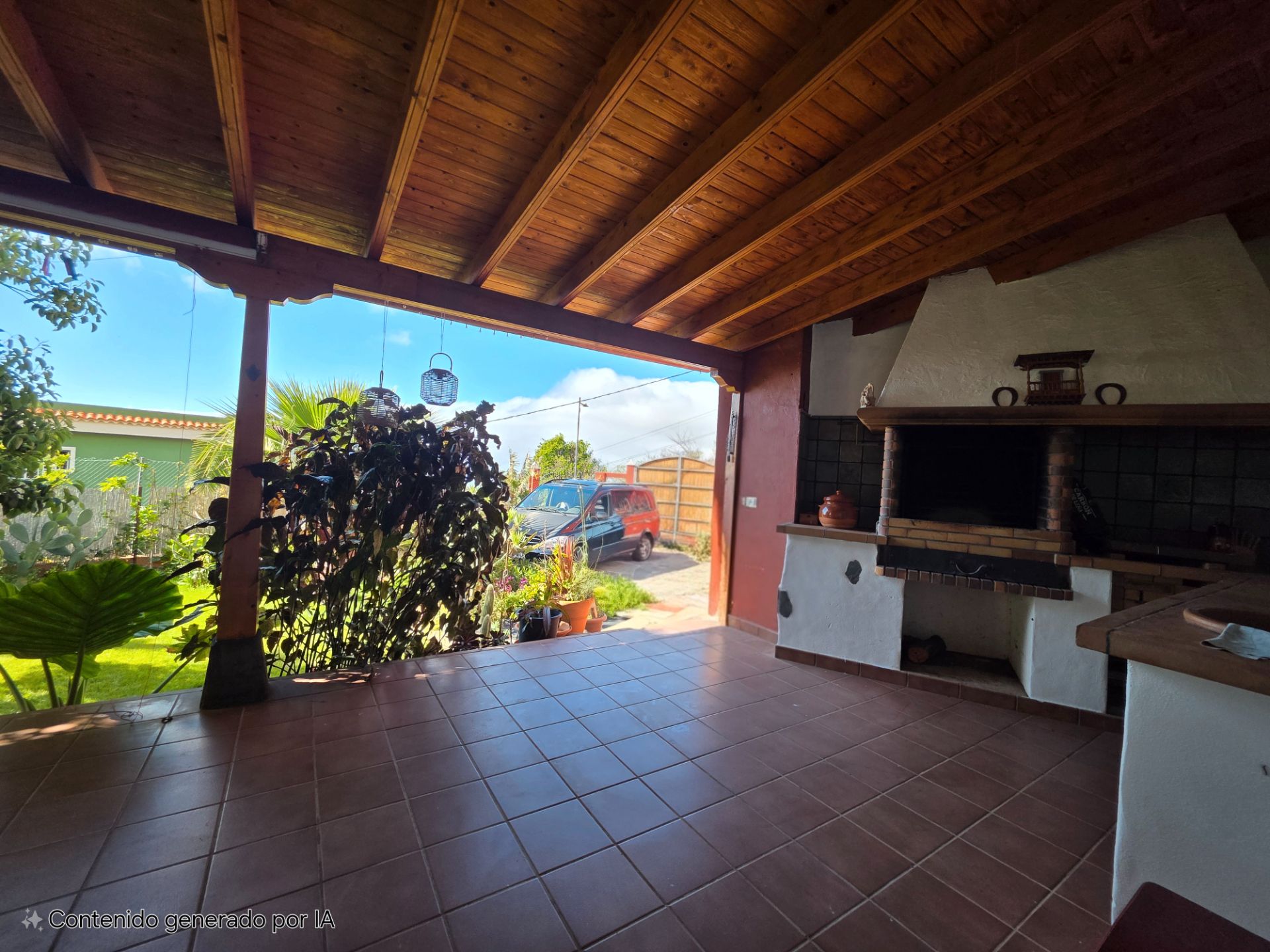 Vista exterior de Casa o xalet en venda en La Matanza de Acentejo amb Aire condicionat, Jardí privat i Terrassa