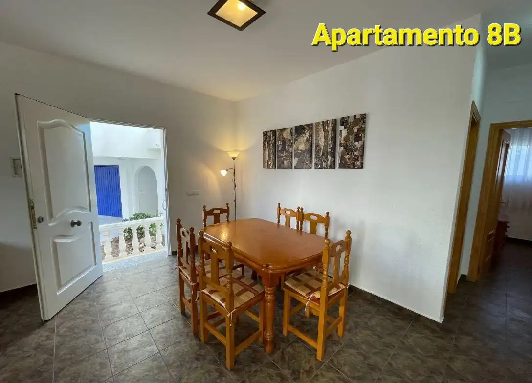 Menjador de Pis en venda en Alcalà de Xivert amb Jardí privat, Terrassa i Moblat