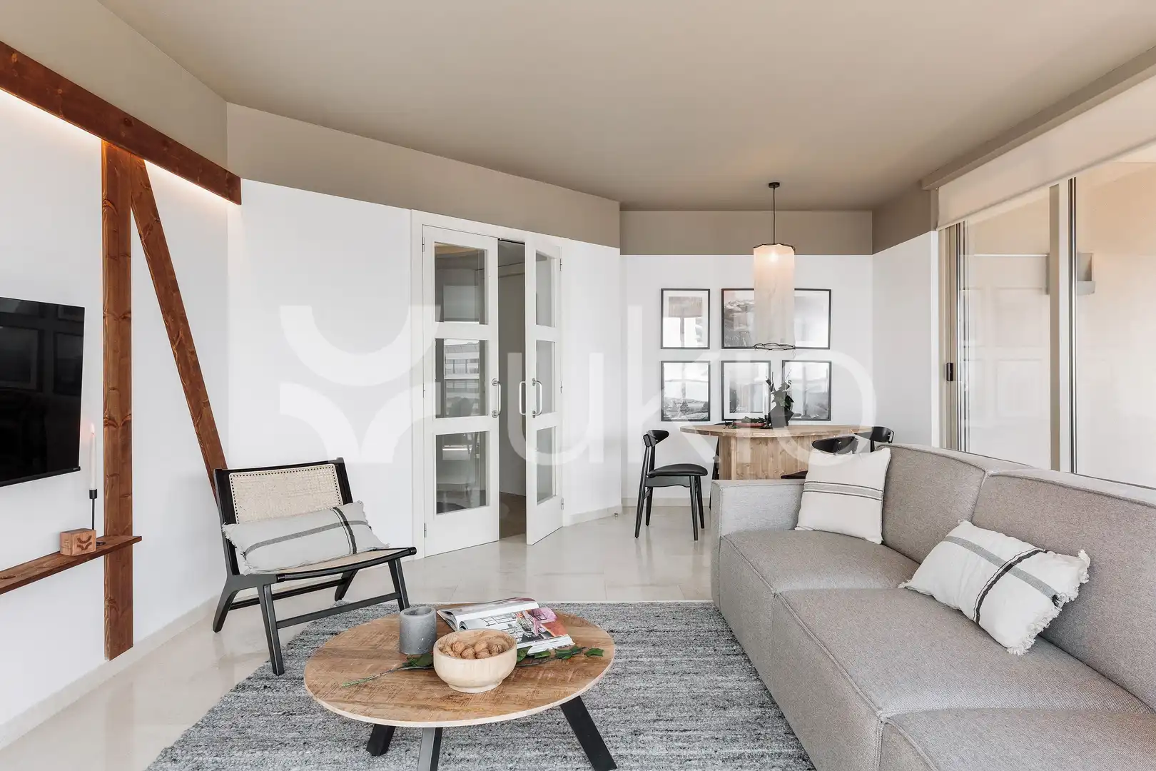 Sala d'estar de Apartament de lloguer en Barcelona amb Aire condicionat, Calefacció i Terrassa