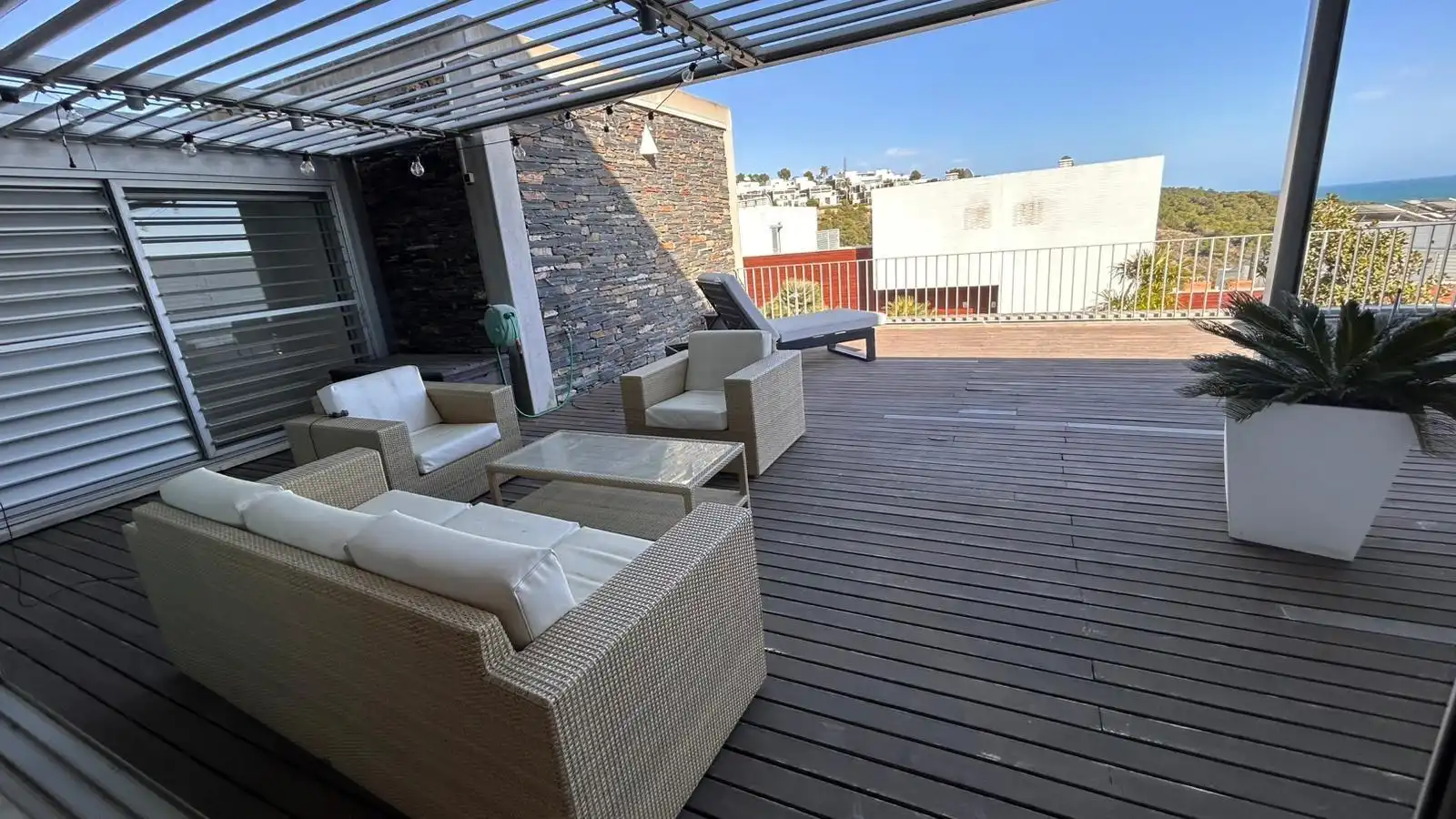 Terrace of Duplexes for sale in Sant Pere de Ribes  with Air Conditioner, Heating and Private garden