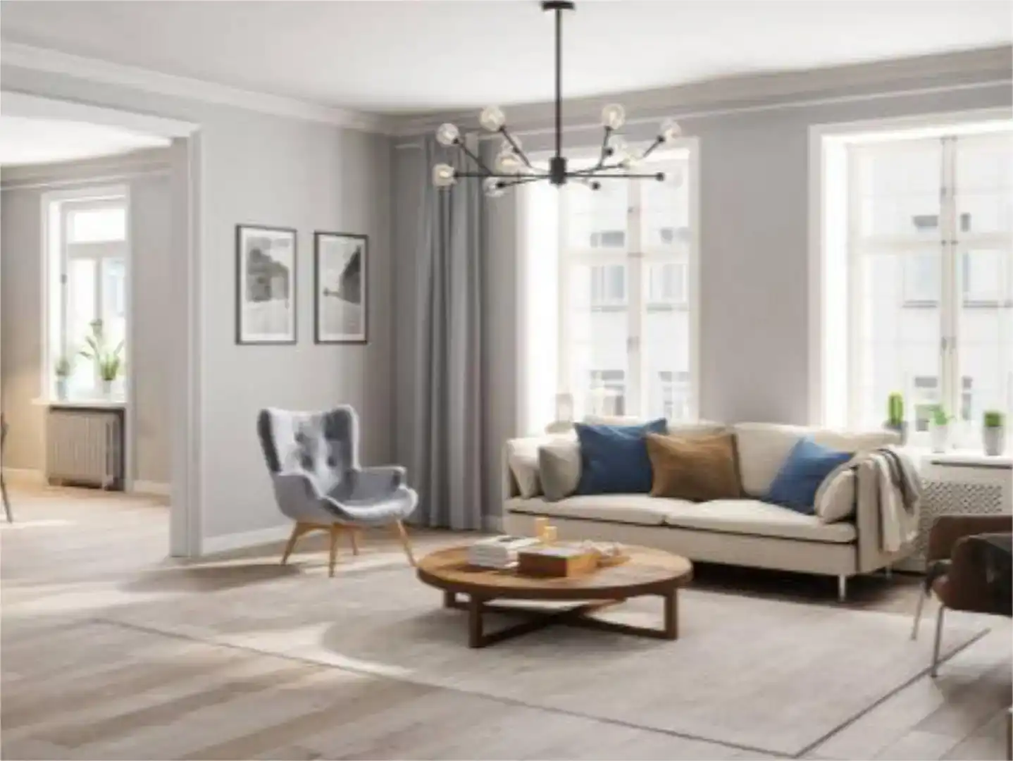 Sala d'estar de Apartament en venda en  Barcelona Capital