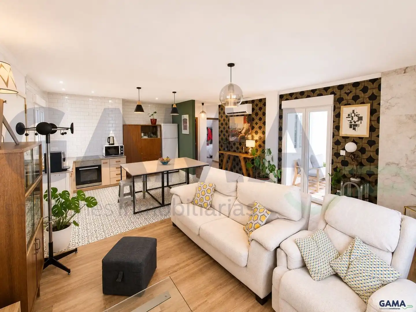 Living room of Houses for sale in Alberic  with Air Conditioner, Terrace and Swimming Pool