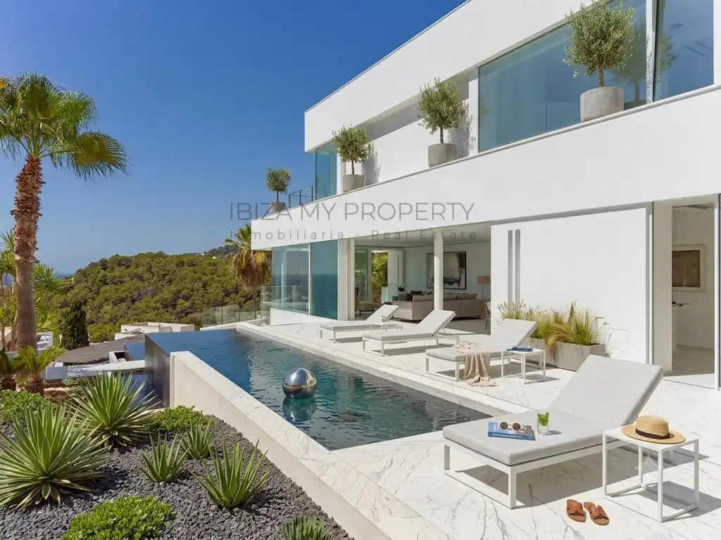 Terraza de Casa o chalet en venta en Santa Eulària des Riu con Aire acondicionado, Trastero y Piscina