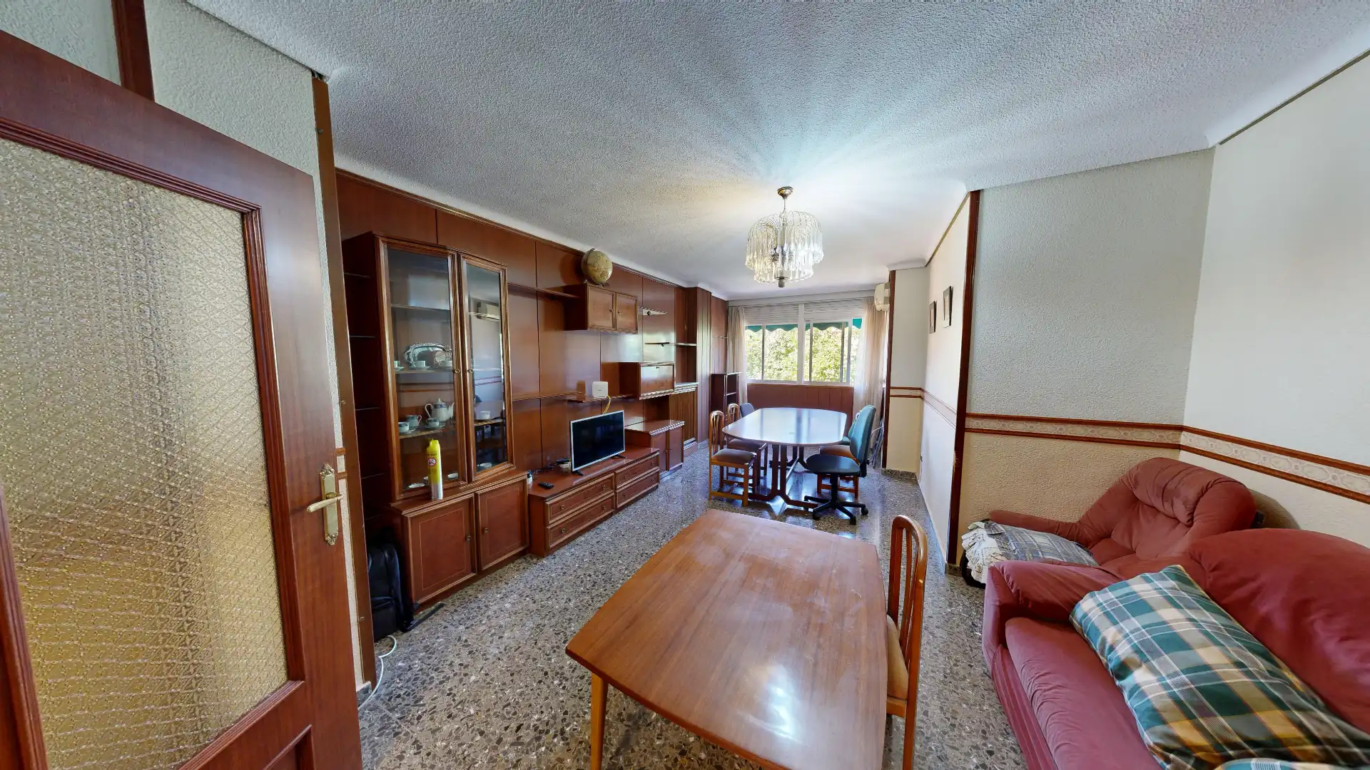 Living room of Flat for sale in Albacete  with Air Conditioner, Heating and Furnished