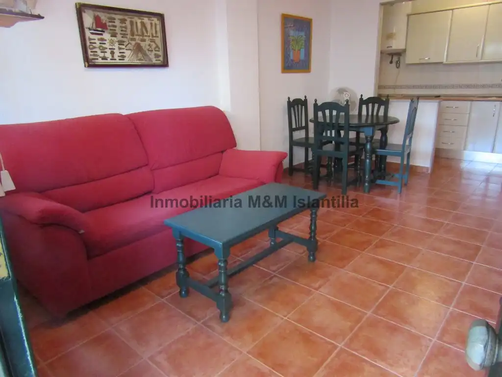 Sala de estar de Apartamento en venta en Islantilla con Terraza, Trastero y Amueblado