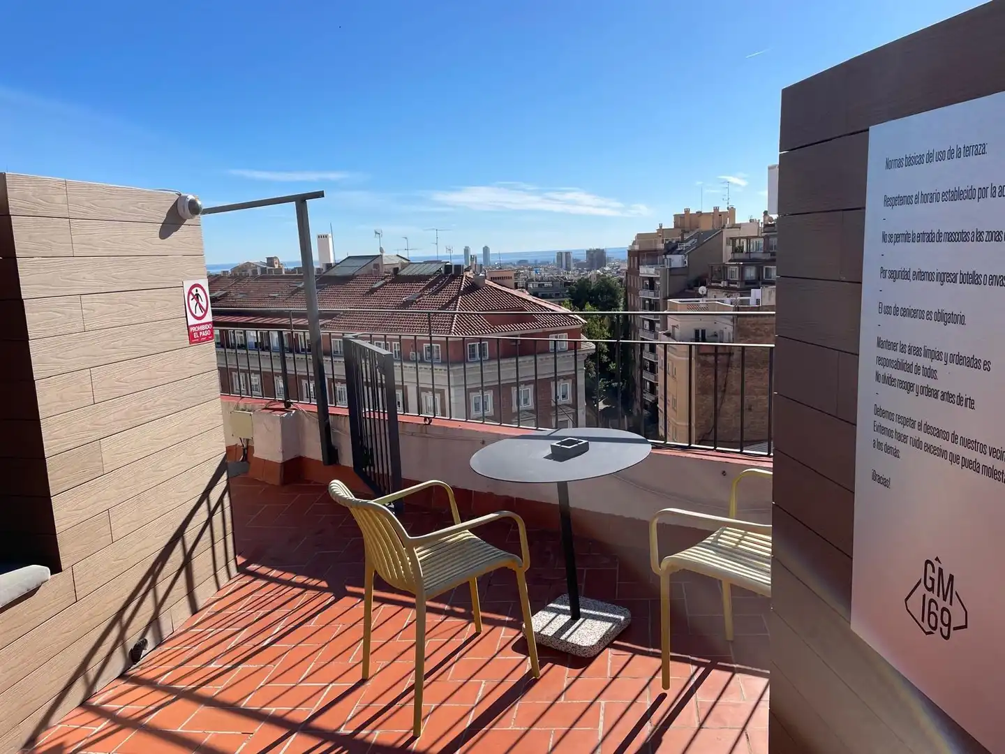 Terraza de Piso de alquiler en Barcelona con Aire acondicionado, Calefacción y Parquet