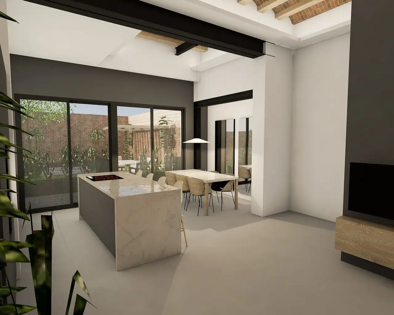 Cuina de Dúplex en venda en Barcelona amb Aire condicionat, Calefacció i Jardí privat