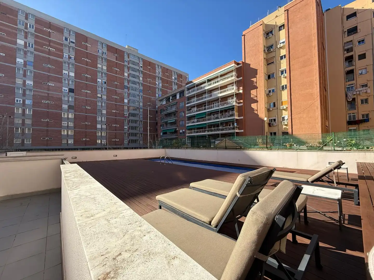 Terrace of Flat for rent in Barcelona  with Air Conditioner, Heating and Parquet flooring