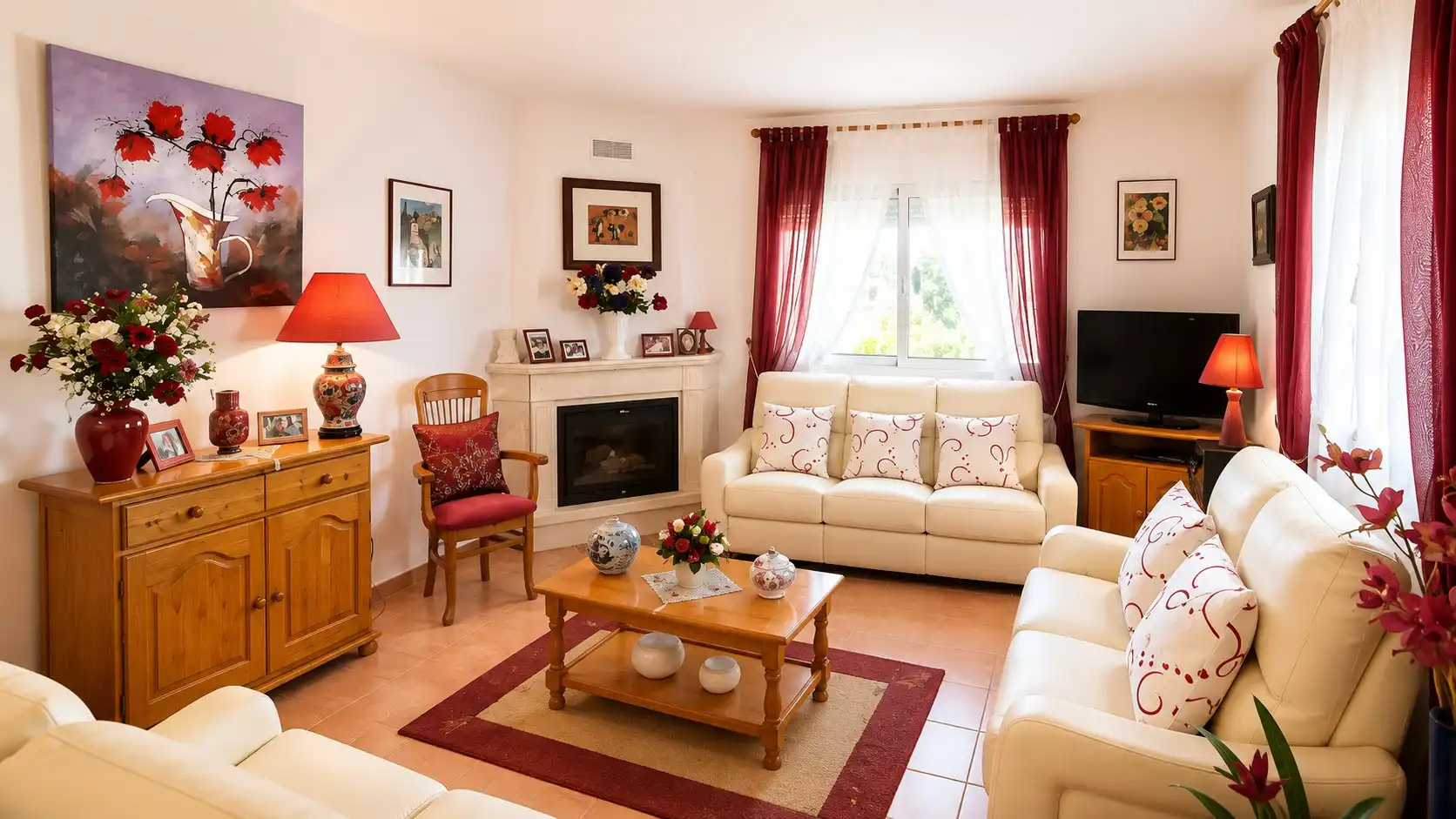 Sala de estar de Finca rústica en venta en El Ràfol d'Almúnia con Aire acondicionado, Calefacción y Terraza