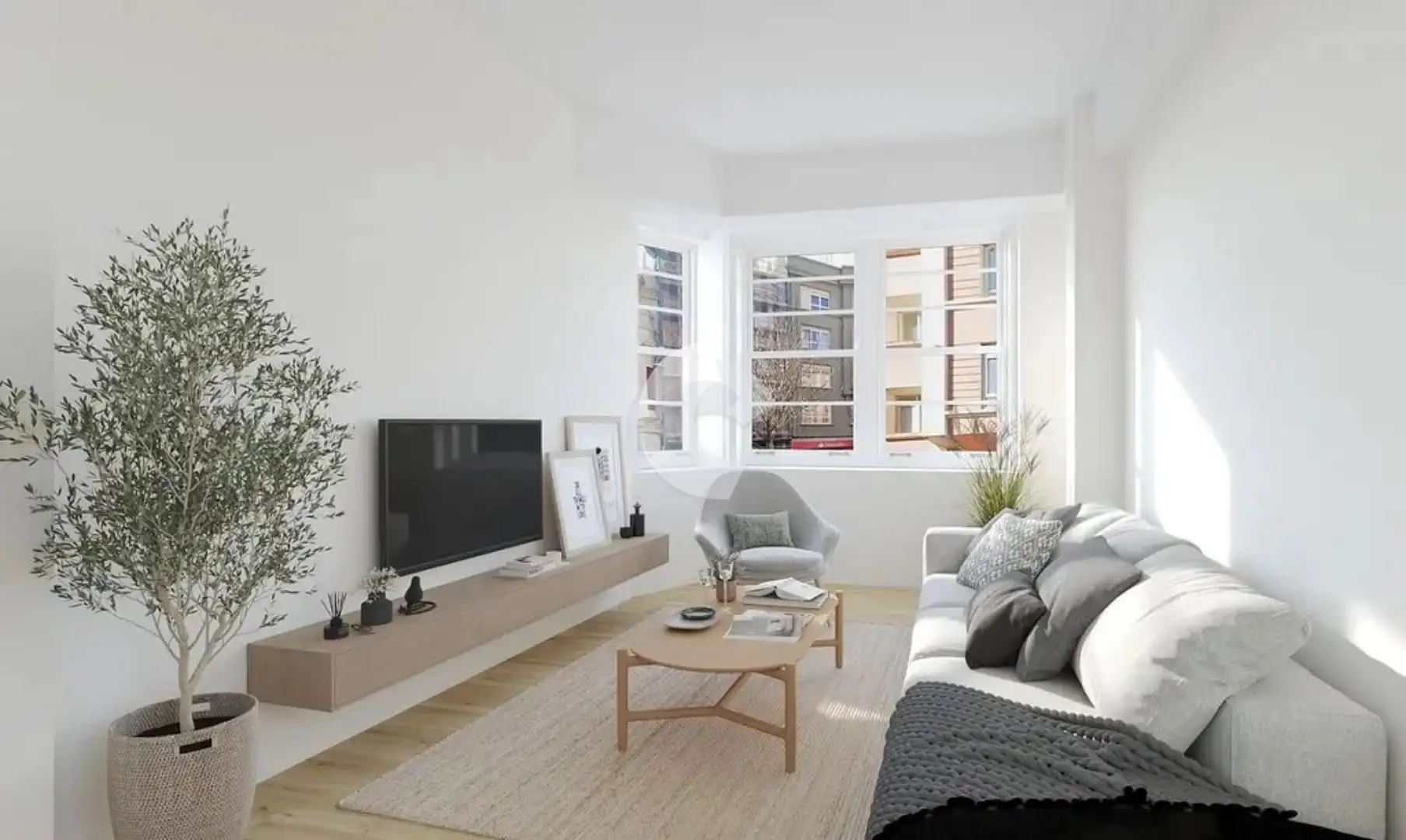 Sala de estar de Piso en venta en A Coruña Capital  con Calefacción, Terraza y Balcón