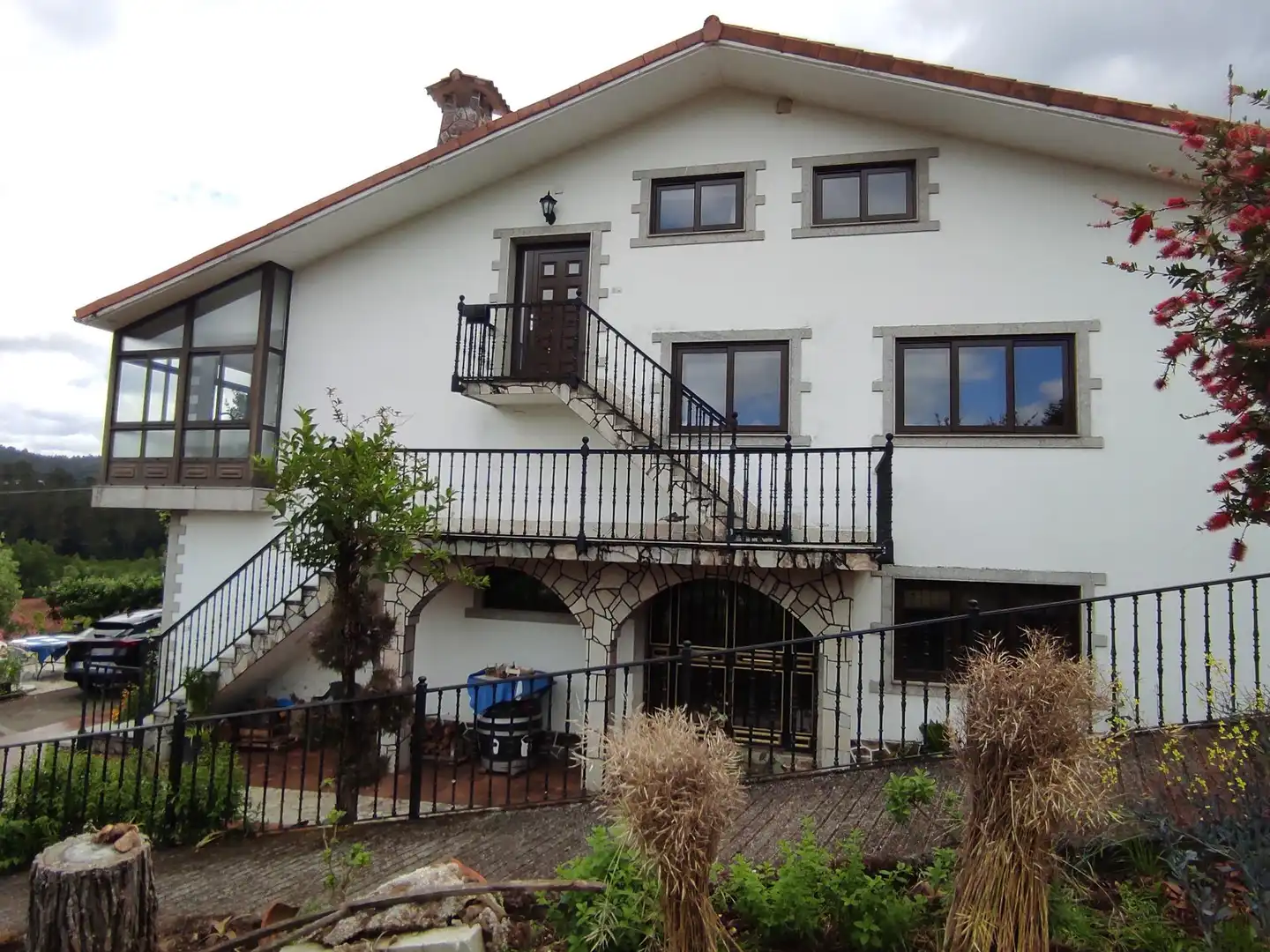Vista exterior de Casa o chalet en venta en Vila de Cruces con Calefacción, Jardín privado y Terraza