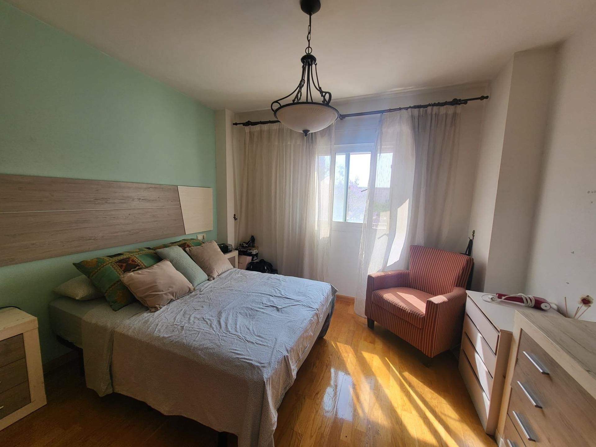 Bedroom of Flat for sale in Málaga Capital  with Air Conditioner and Community pool