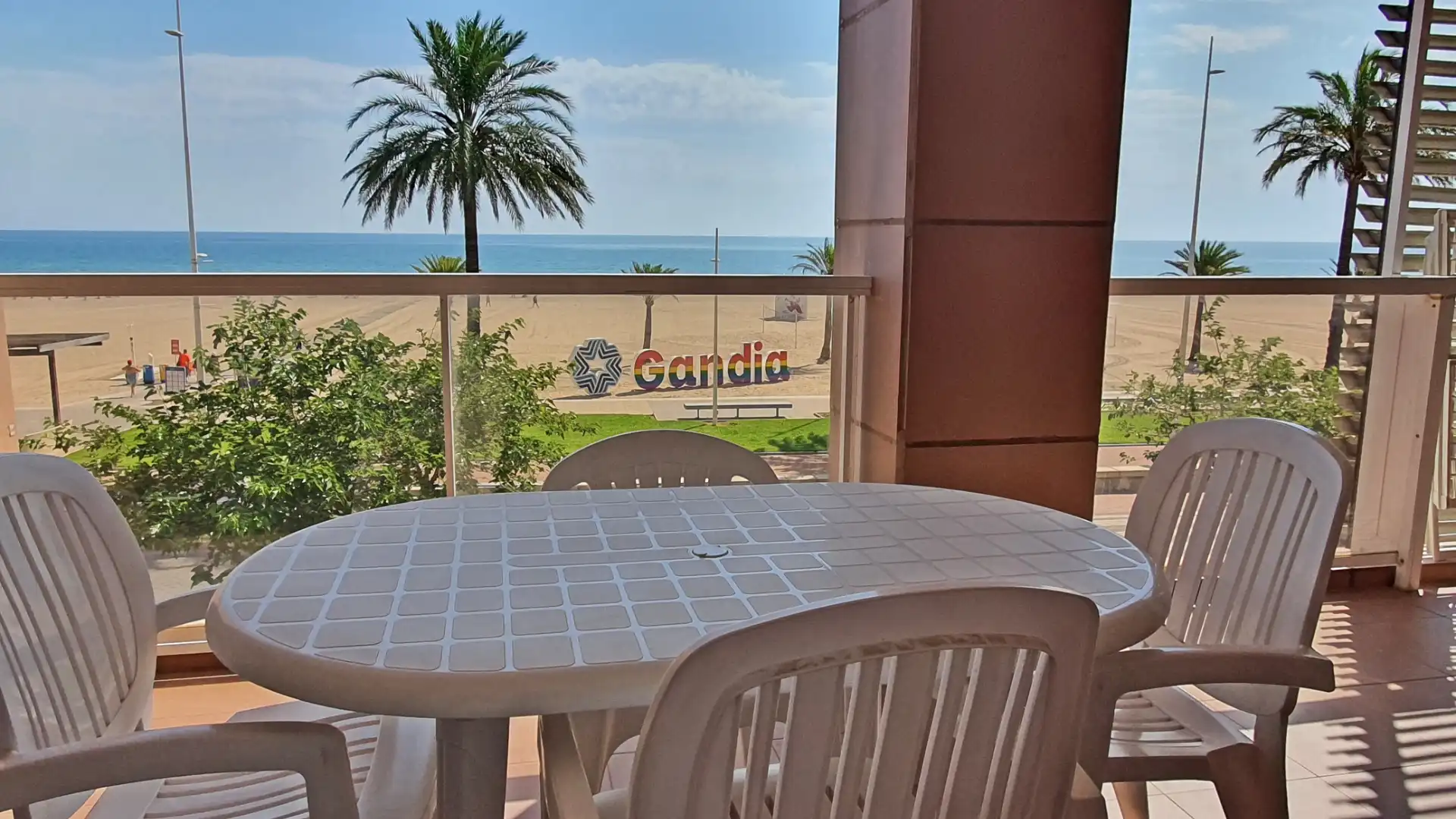 Terrassa de Apartament de lloguer en Gandia amb Aire condicionat, Calefacció i Parquet