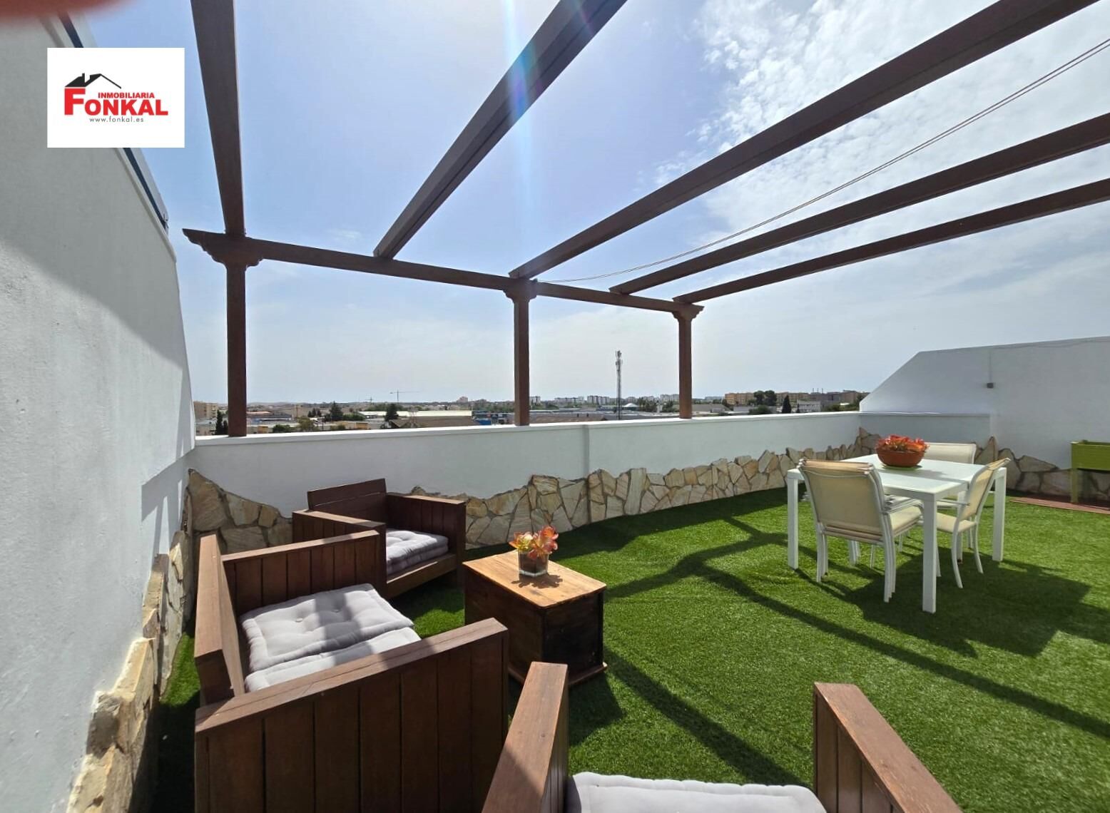 Terrace of Attic to rent in Jerez de la Frontera  with Air Conditioner, Terrace and Balcony