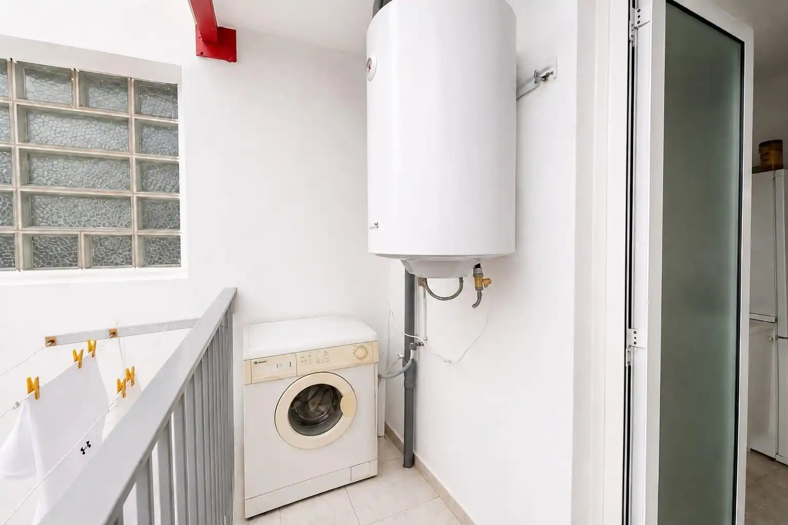 Balcony of Apartments for rent in San Pedro del Pinatar  with Air Conditioner, Furnished and Washing machine