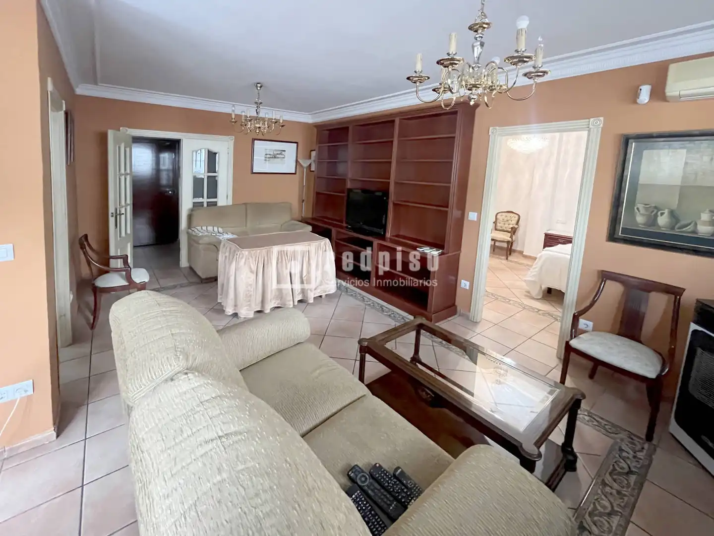 Wohnzimmer von Wohnung zur Miete in Sevilla mit Klimaanlage, Terrasse und Möbliert