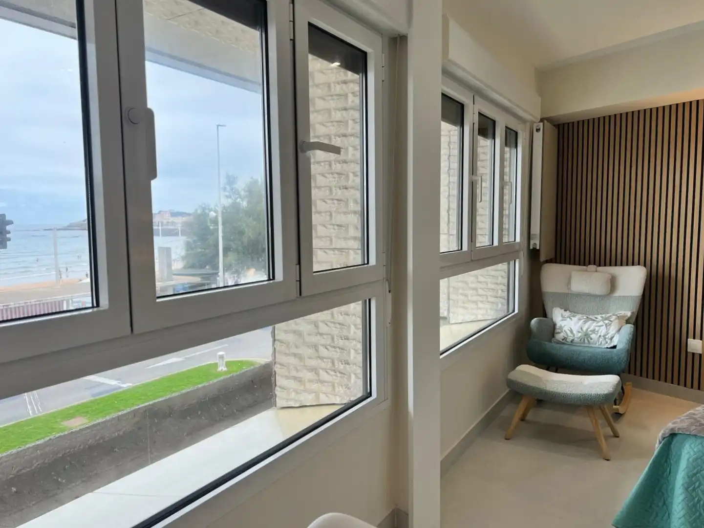 Terrasse von Wohnung zur Miete in Gijón  mit Heizung und Möbliert