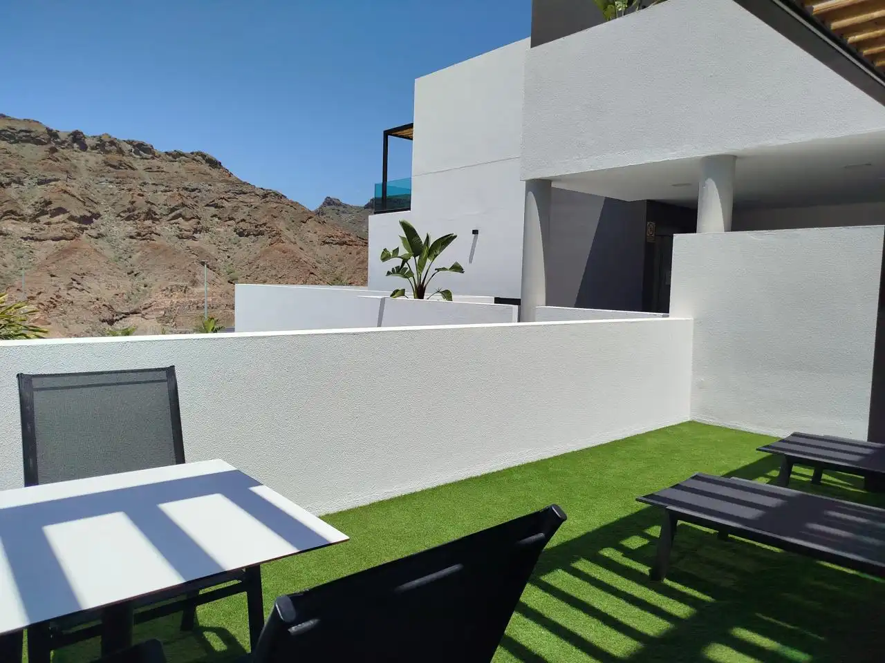 Terraza de Piso de alquiler en Mogán con Aire acondicionado, Terraza y Amueblado