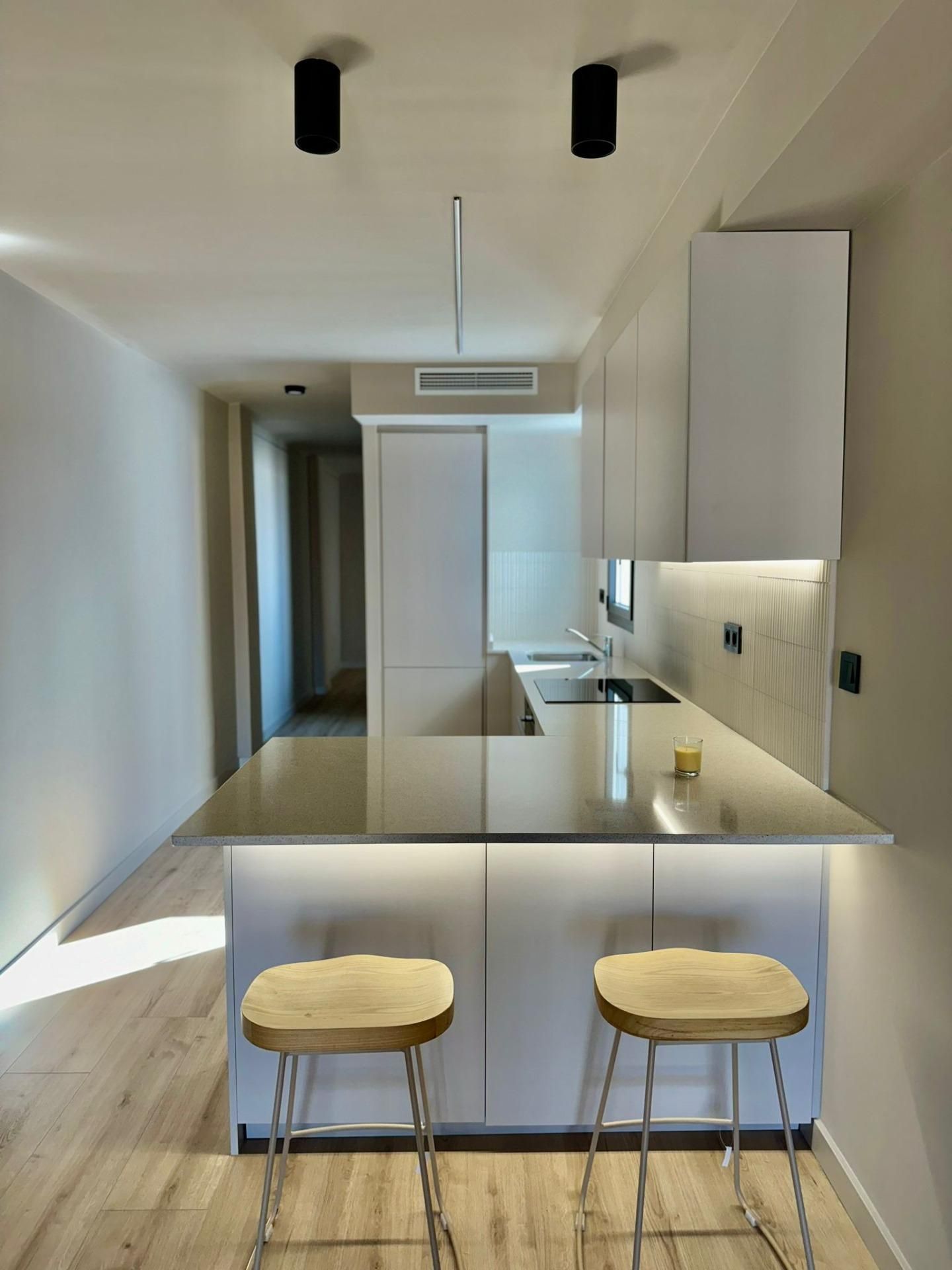 Kitchen of Attic to rent in Santa Coloma de Gramenet  with Air Conditioner, Heating and Alarm